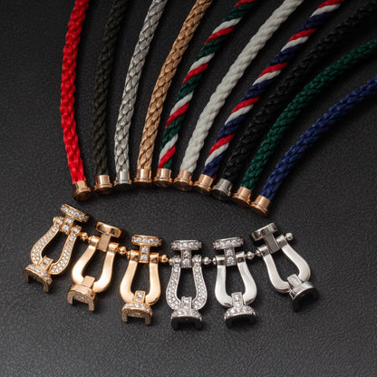 [Renovia Jewelry]FORCE LARGE HORSESHOE FULL DIAMOND BRACELET GOLD