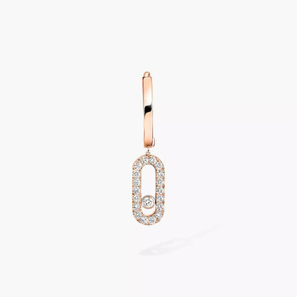 [Renovia Jewelry]Move Uno Single Diamond Hoop Earring